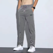 Thin ice silk pants for men, business men