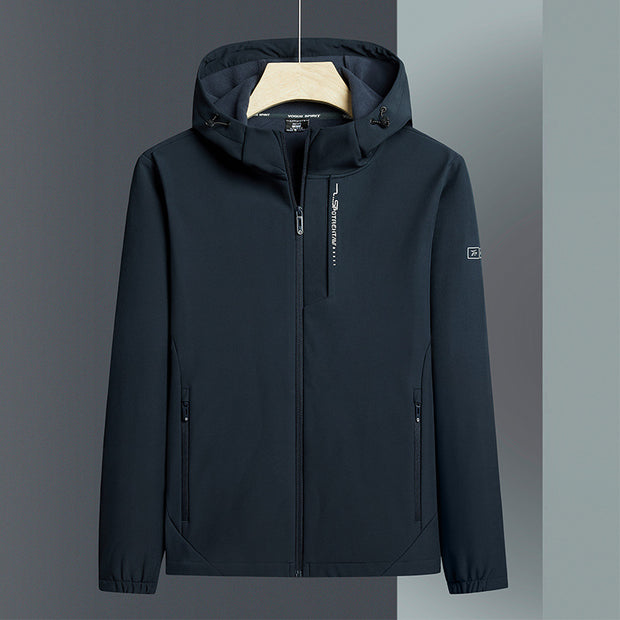 Casual spo,rts with fleece warm single-layer jacket