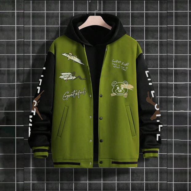 Men's baseball jacket,