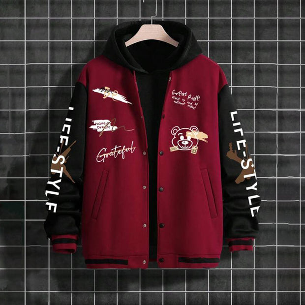 Men's baseball jacket,