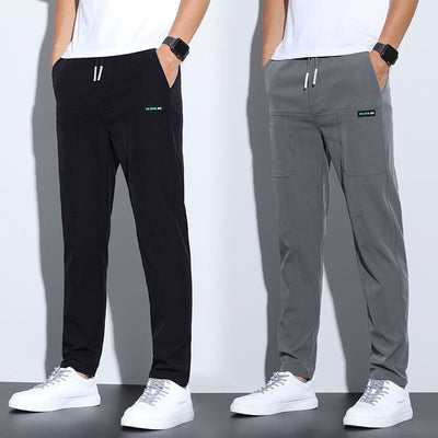 Thin ice silk pants for men, business men