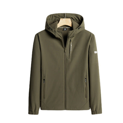 Casual spo,rts with fleece warm single-layer jacket