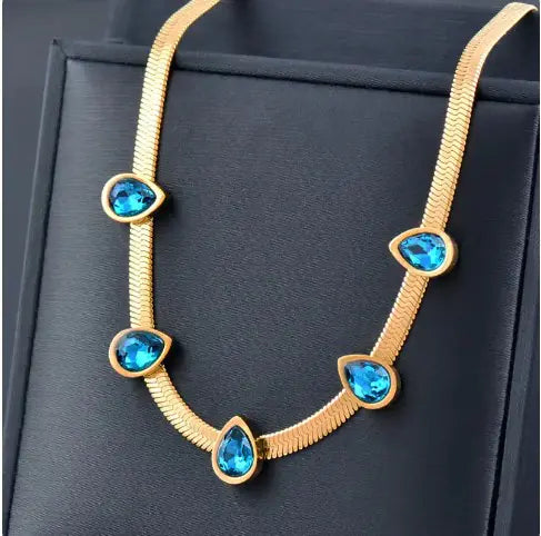 Azure necklace