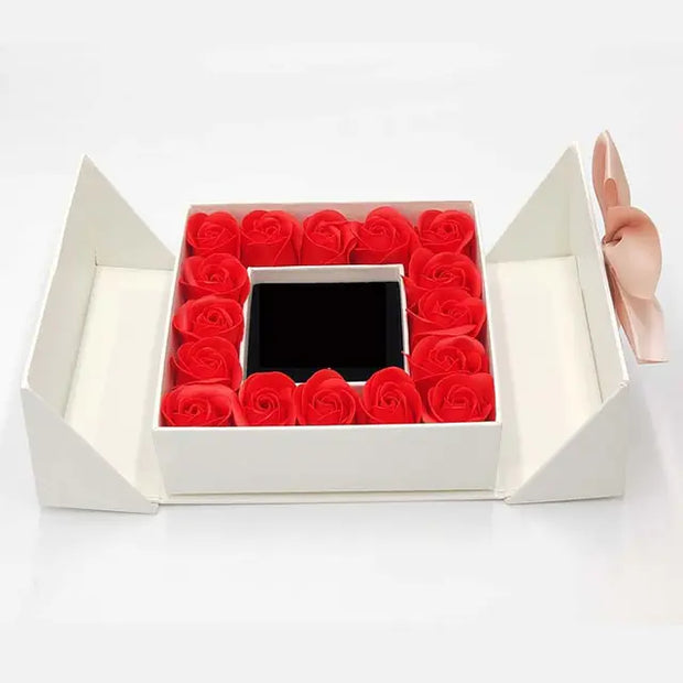 Artificial Rose Flower Gift Box