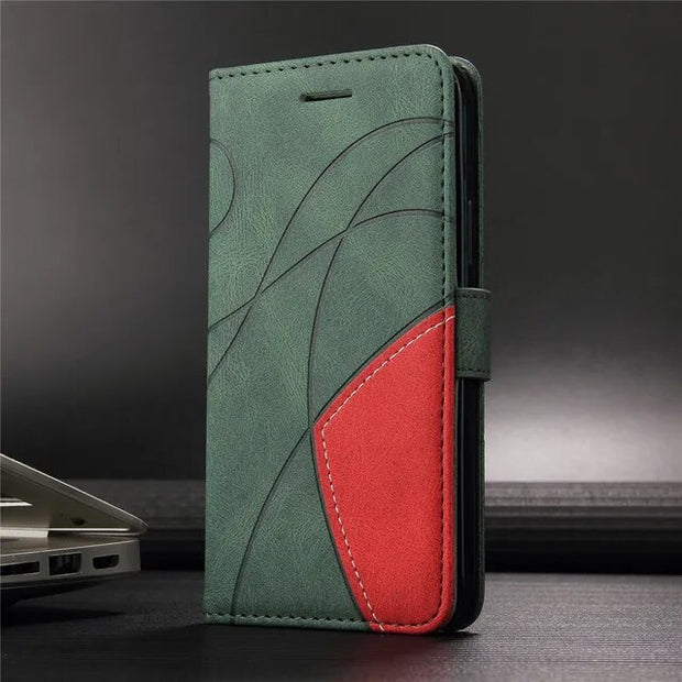 iPhone 13 Pro Max Case Leather Wallet Flip Cover