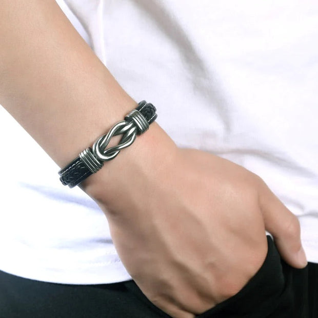 Fashion Irregular Graphic Accessories Men's Leather Bracelet